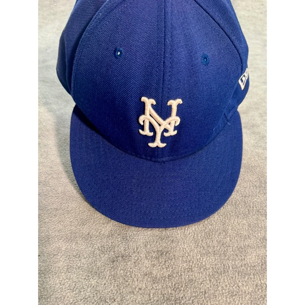 New Era 59FIFTY New York Mets Fitted Hat Size 7 7/8‎ Royal Blue MLB Baseball Cap